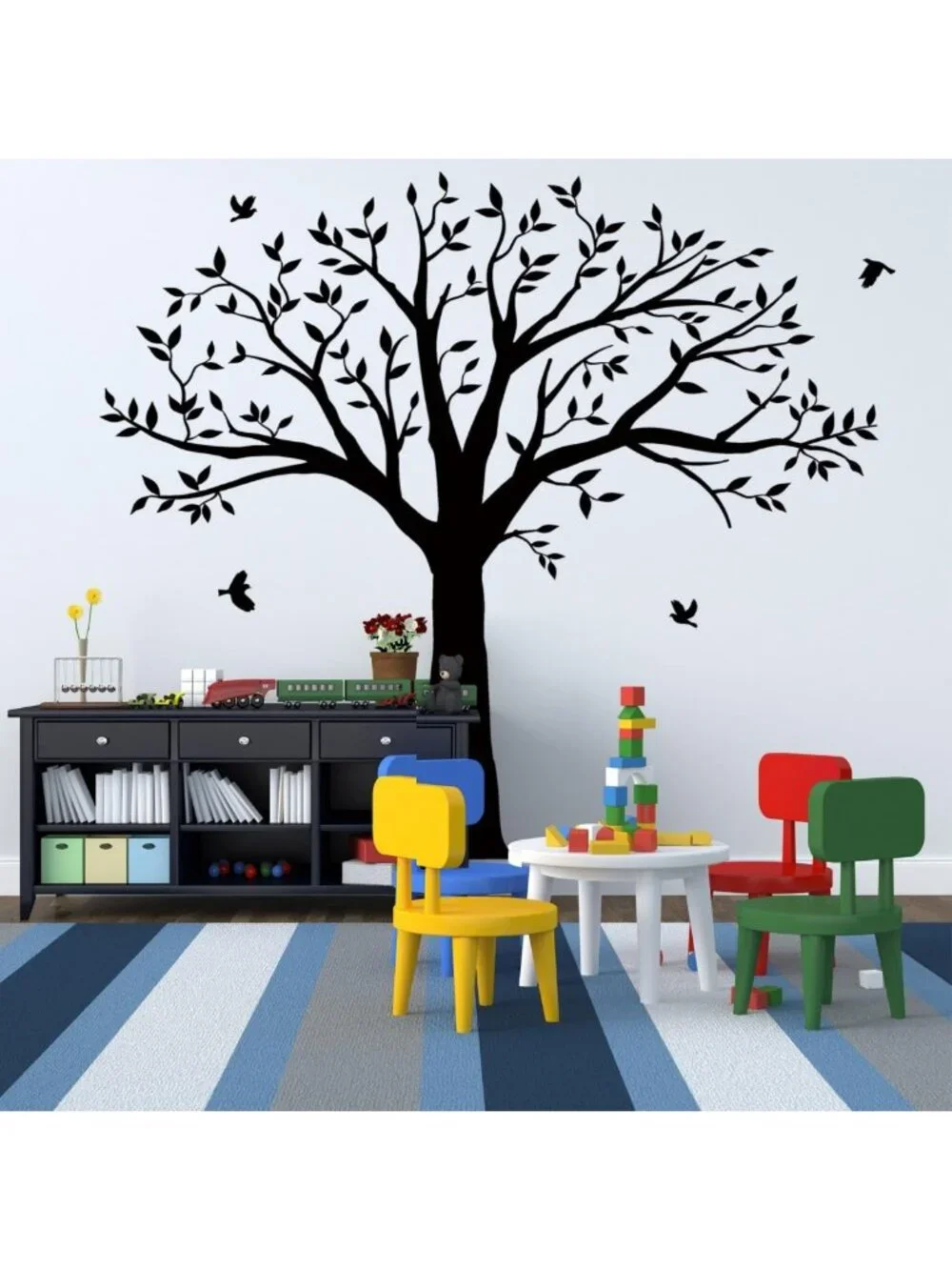 Family Tree Wall Decal - Inspirational Quote 'Branches On A Tree' for Home Decor